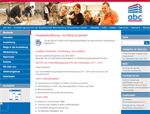 Tablet Screenshot of abc-bau.de